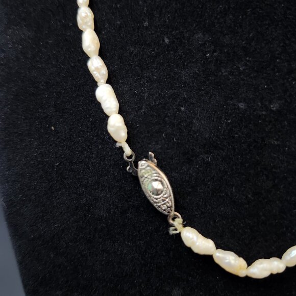 Vintage String Pearl Necklace 40cm - Picture 4 of 6